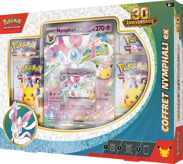 Pokémon JCC : Coffret 30e Anniversaire - Nymphali-ex - FRANS Pre Order Releasedatum 2026-09-16