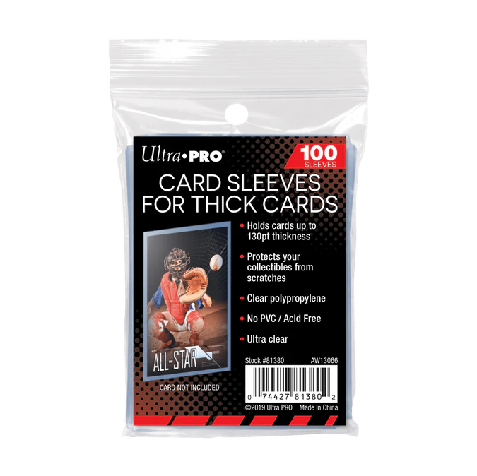 Ultra Pro 130PT Thick Card Sleeves (100ct) for Standard Trading Cards