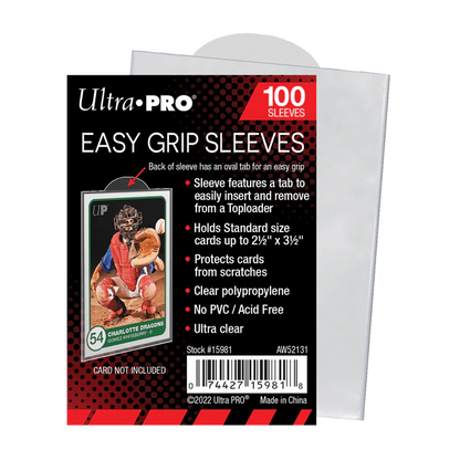 Ultra Pro 2.5" X 3.5" Easy Grip Card Sleeves (100ct)