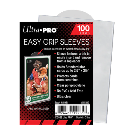 Ultra Pro 2.5" X 3.5" Easy Grip Card Sleeves (100ct)