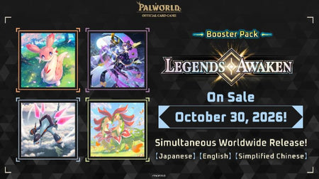 Palworld OCG - display of 12 Boosters - Legends Awaken BP02 Pre Order Release date: 30/10/2026