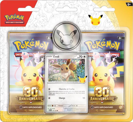 Pokémon JCC : Pack promotionnel de 2 boosters 30e Anniversaire Évoli - FRANS Pre Order Releasedatum 2026-09-16