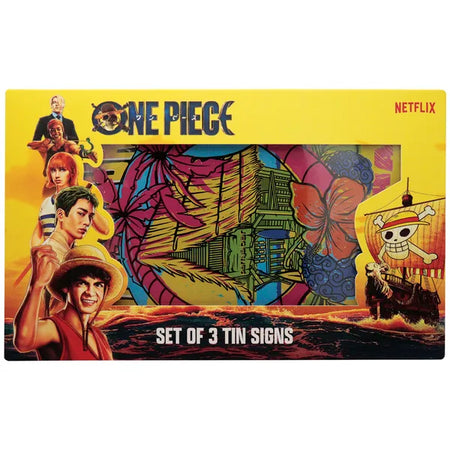 One Piece (Live Netflix) - Replica van 3 Blikken Borden