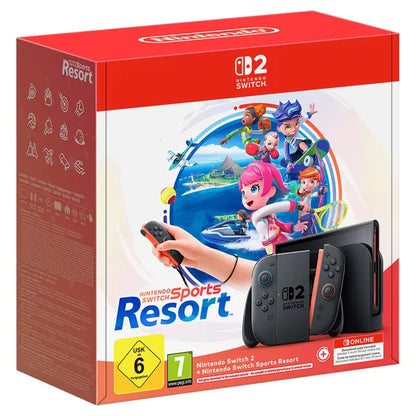Nintendo Switch 2 Console met Joy-Con 2-controllerset Lichtblauw/Lichtrood + Nintendo Switch Sports Resort (Code-in-a-box)