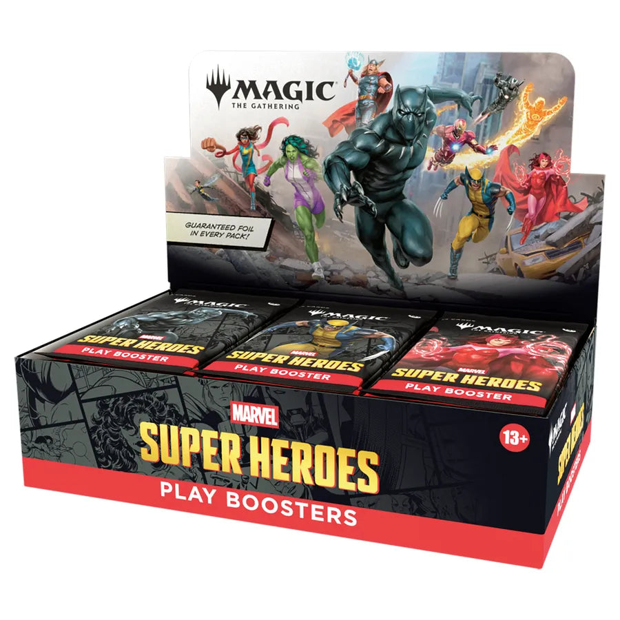 Magic: The Gathering - Marvel Super Heroes Play Boosters Box (30 Boosters) - UK