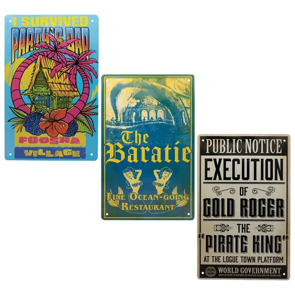 One Piece (Netflix Live-Action) - Replica of 3 Tin Signs