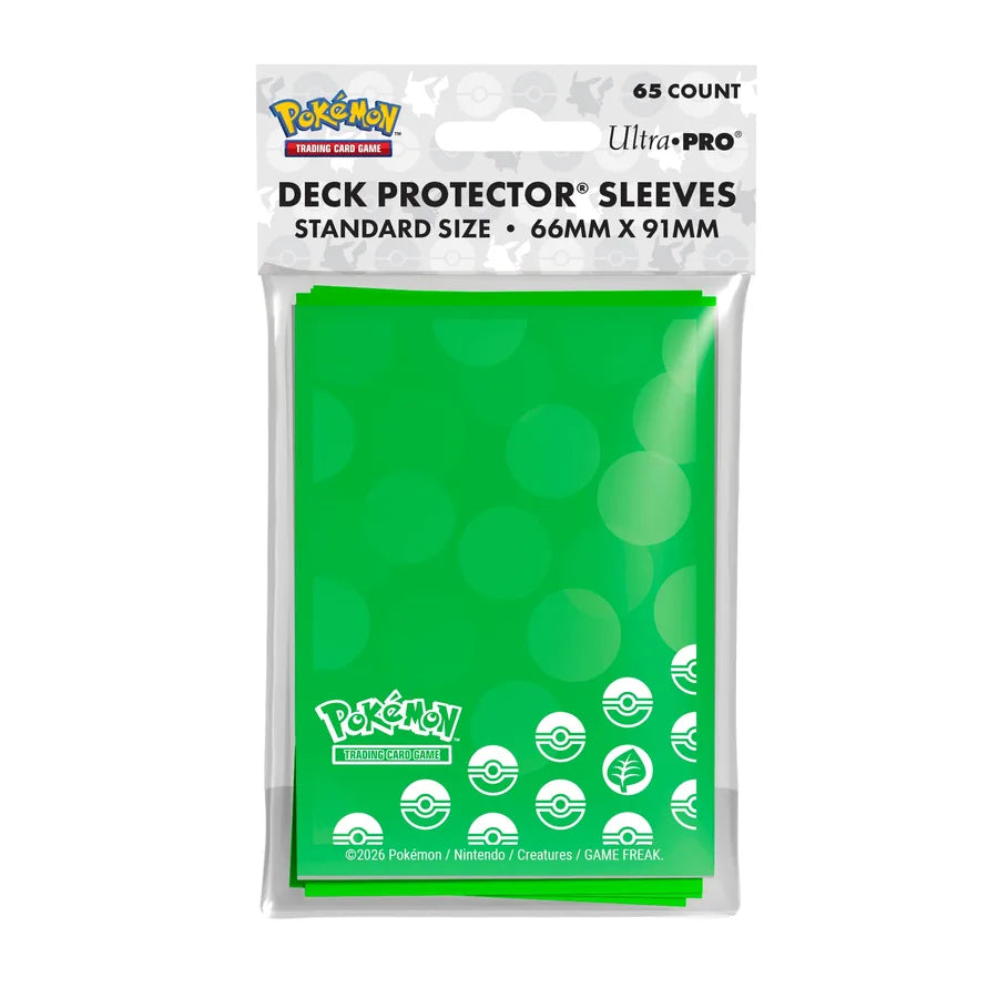 Ultra Pro - Pokémon TCG - Grass Energy 65ct Deck Protector Sleeves (63 x 89 mm)