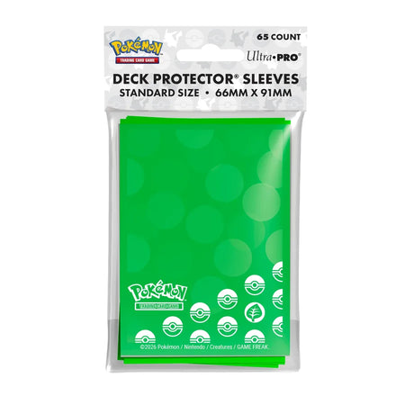 Ultra Pro - Pokémon TCG - Grass Energy 65ct Deck Protector Sleeves (63 x 89 mm)