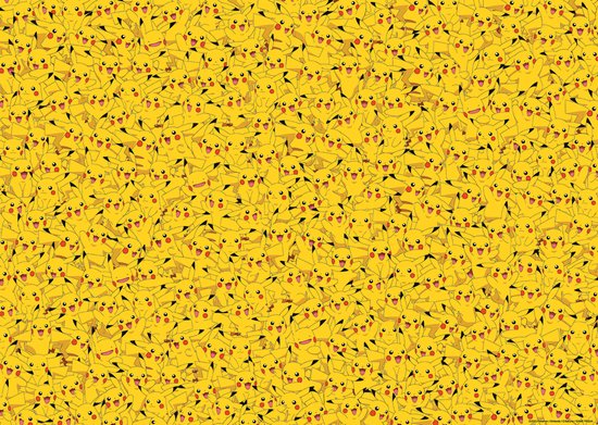 Ravensburger puzzel Pikachu Challenge - Pokemon - 1000 stukjes.
