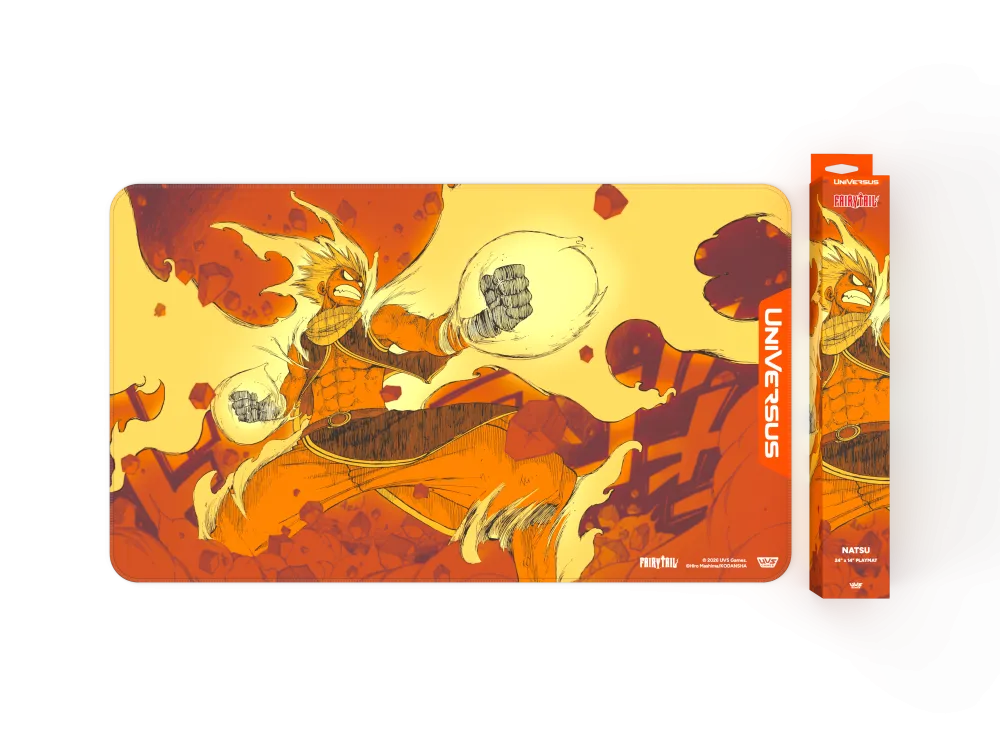 UniVersus CCG | Fairy Tail: All Fired Up! - Natsu | Playmat Release: 06/11/2026