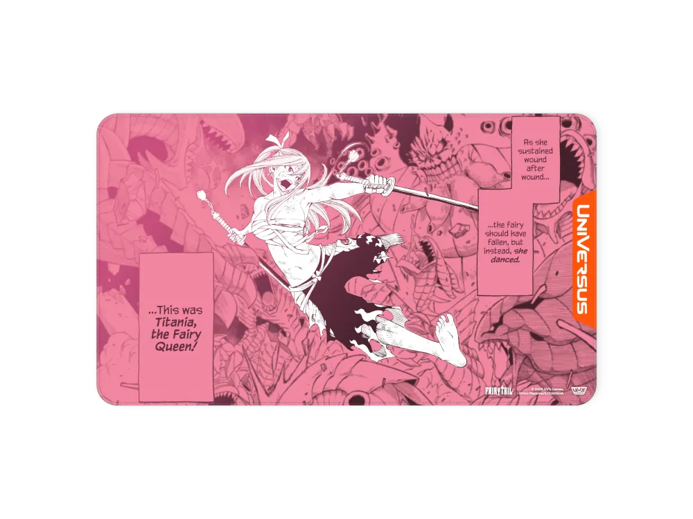 UniVersus CCG | Fairy Tail: All Fired Up! - Erza | Playmat Release: 06/11/2026
