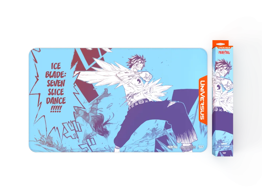 UniVersus CCG | Fairy Tail: All Fired Up! - Gray | Playmat Release: 06/11/2026
