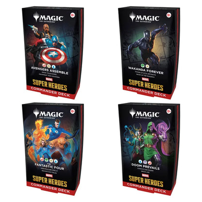 Magic: The Gathering - Marvel Super Heroes Commander Decks Assortment UK