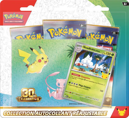 Pokémon JCC : Collection autocollant réajustable 30e Anniversaire Noadkoko d'Alola ou Lucario (1x boîte aléatoire) - FRANS Releasedatum 2026-09-16