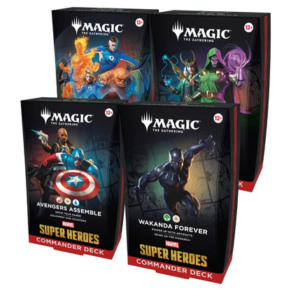 Magic: The Gathering - Marvel Super Heroes Commander Decks Assortment UK