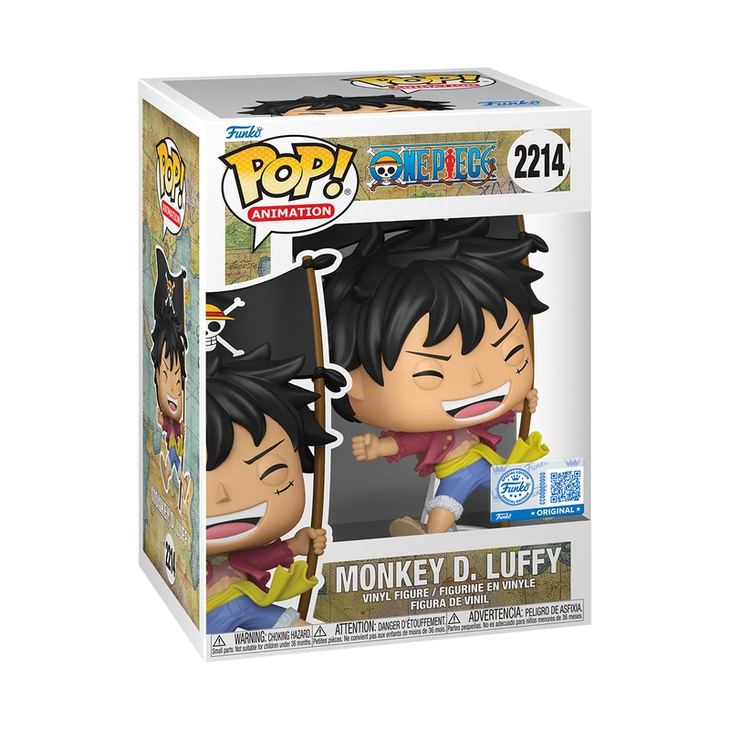 Funko Pop! ONE PIECE - POP Animation N° 2214 - Luffy With Flag