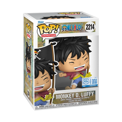 Funko Pop! ONE PIECE - POP Animation N° 2214 - Luffy With Flag