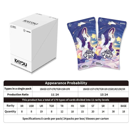KAYOU My Little Pony - Friendship Eternal Cards - Rainbow Blister Booster Pack