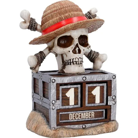 Nemesis Now - One Piece (Netflix) - "Luffy Jolly Roger" Eeuwige Kalender 16cm