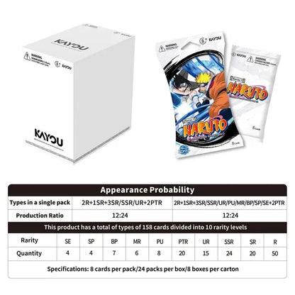 Kayou Naruto Smriti Collectible Cards - Heaven Scroll Premium Blister Booster Pack Display x24 - UK