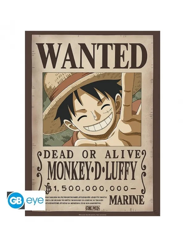 One Piece - ABYstyle Poster Carteles de recompensa de Luffy y Ace 52x38