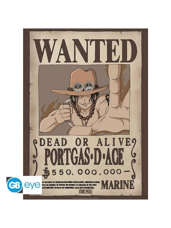 One Piece - ABYstyle Poster Carteles de recompensa de Luffy y Ace 52x38