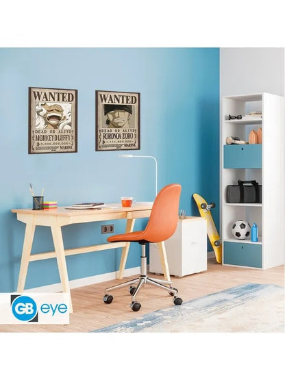 One Piece - ABYstyle Poster Chibi Wanted Luffy & Zoro – Official Product – Size 52 x 38 cm