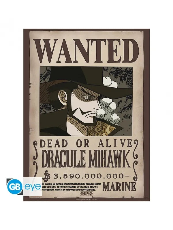One Piece - ABYstyle Mihawk and Crocodile Wanted Posters 52x38