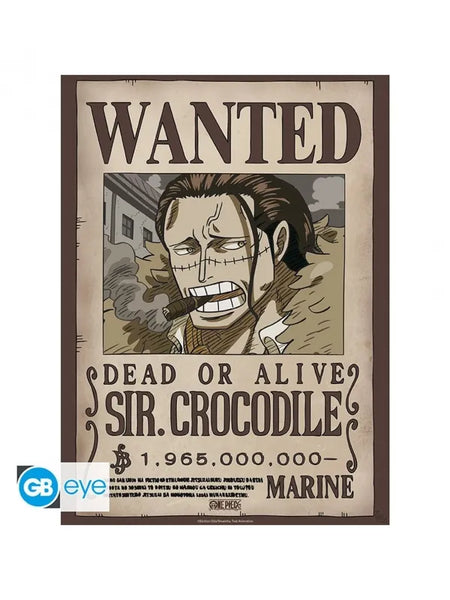 One Piece - ABYstyle Poster Carteles de recompensa de Mihawk y Crocodile 52x38