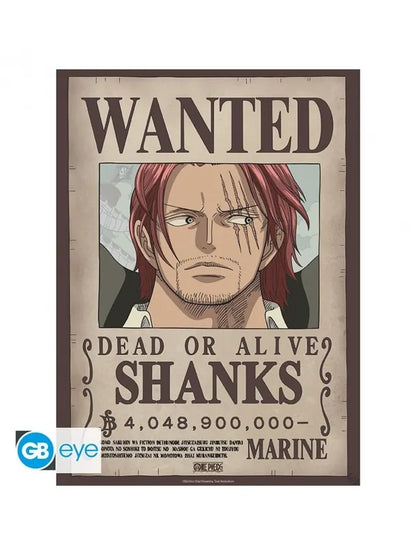 One Piece - ABYstyle Poster Carteles de recompensa de Shanks y Barbanegra 52x38